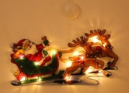 Lampki LED wisząca ozdoba dekoracja świąteczna sanie mikołaja