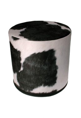 Okrągła pufa dekoracyjna - COW
