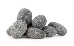 Lawa czarna otoczaki pebbles 3-5cm 1 kg